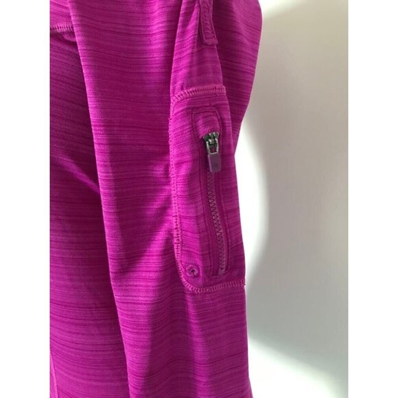 ATHLETA Long Sleeve 1/2 Zip Running Top Size XS Magenta Purple Fitted - Picture 6 of 9